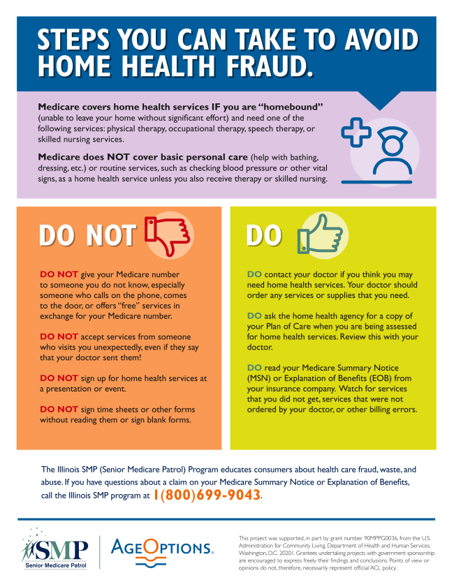 Steps you can take to avoid Home Health Fraud